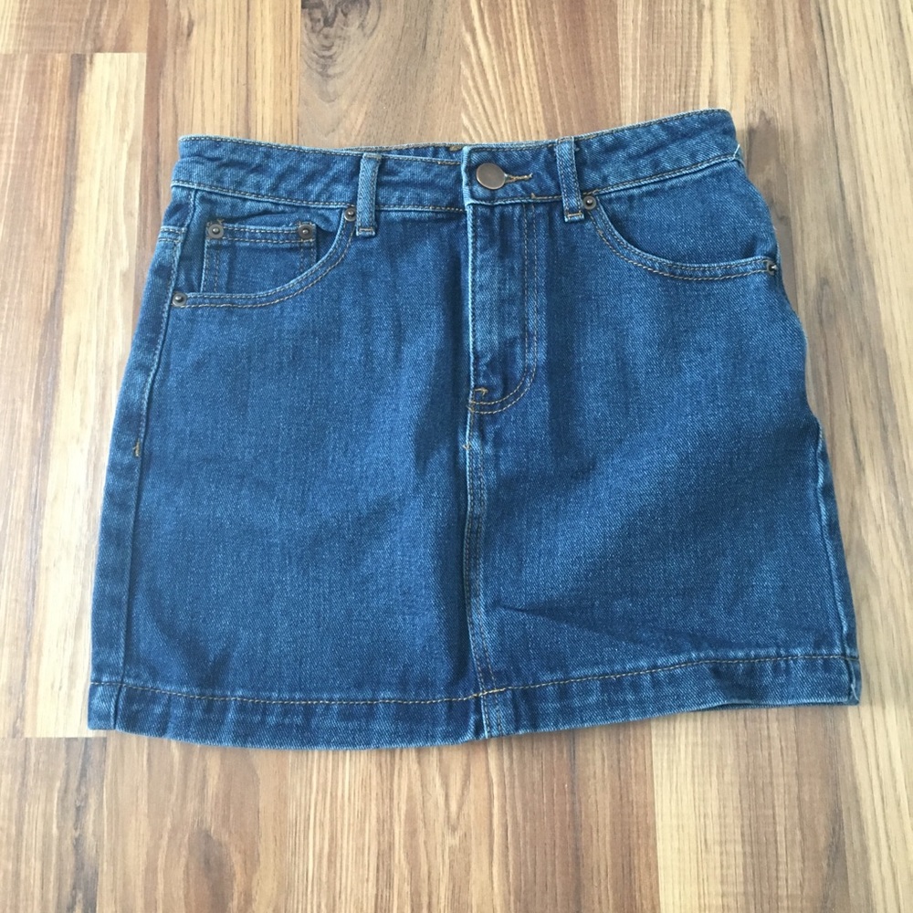 Forever 21 blue mini jean skirt